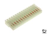 Connector - IDC green 15R mt/thru 22/156