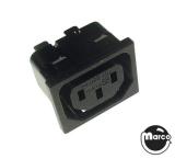 -AC outlet - IEC connector .237" socket