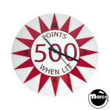 Pop Bumper Cap Wall Clock RED