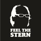 T-shirts & Apparel-Feel The Stern T-shirt, white print on black, Mens XXX Large