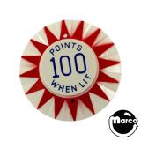Pop Bumper Cap Nightlight - 100 Points - red star and blue text