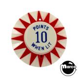 The Pinball Scientist-Pop Bumper Cap Nightlight - 10 Points - red star