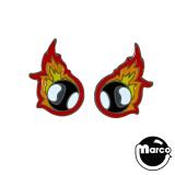 Pinball Flame Earrings