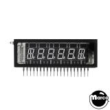 Displays-Fluorescent Credit Display Glass 6 digit GTB