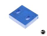 -Rubber bumper pad blue 1 x 1.1 inch