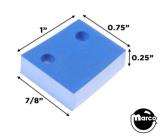 Rubber bumper pad blue wedge ramp wall protector