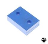 Rubber bumper pad blue 11/16 x 1 x 1/4 inch thick
