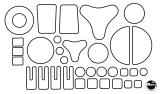 -Mylar® applique set - 33 piece