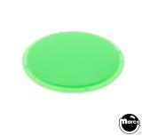 Pushbutton green round plastic