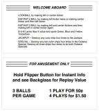 TORPEDO ALLEY (Data East) Score cards