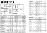 Score / Instruction Cards-STAR TREK 25th (DE) Backbox tech chart