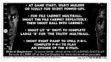 -X-FILES (Sega) Instruction Card