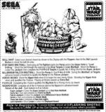 STAR WARS TRILOGY (Sega) Score Cards