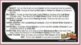 ROLLER COASTER TYCOON (Stern) Card Instructions
