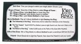 Score / Instruction Cards-LORD OF THE RINGS (Stern) Card Instruct