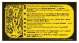 INDIANA JONES (Stern) Score card yellow