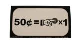 Price Card Stern 50&cent; x 1