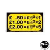 -Price card Stern - Double Sided UK Coinage Card