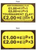 CLEARANCE-Price card Stern UK £1.00 x 1 / £2 x 3
