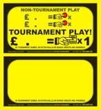 Score / Instruction Cards-Price card Stern UK £blank per play