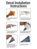 -Decal installation instruction sheet