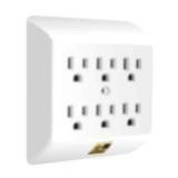 Test Equipment-6-Outlet Power Tap - Direct plug in adapter