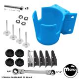 Pin-Buddy&trade; Cup Holder Install Kit LIGHT BLUE