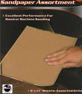 Sandpaper assortment pack 15 pc.