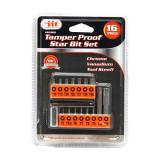 Bit Set - tamper proof Torx 16 pc