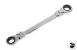 Wrench - box/ratchet 5/8 + 9/16 inch leg bolts