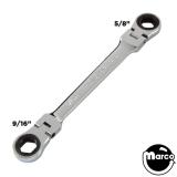 Hand Tools-Wrench - box/ratchet 5/8 + 9/16 inch leg bolts