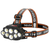 Flashlight - headlamp 8 LED rechargeable