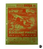 VIPER NIGHT DRIVIN (Sega) Manual 