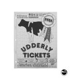 UDDERLY TICKETS (Sega) Manual