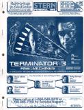 TERMINATOR 3 (Stern) Manual - Original