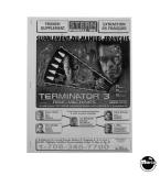 -TERMINATOR 3 (Stern) Manual FRENCH supplement