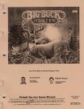 -BIG BUCK HUNTER (Stern) Manual 