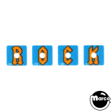 Stickers & Decals-AC/DC PRO/PRE/LE (Stern) 4pc Rock Target Decals