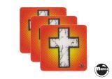 Stickers & Decals-METALLICA (Stern) Cross drop target decal set