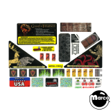 GAME OF THRONES PRO (Stern) Decal Set