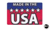 Made in the USA glass decal