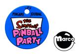 Playfield Plastics-SIMPSONS PINBALL PARTY (Stern) Key fob