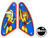 Playfield Plastics-SIMPSONS PINBALL PARTY(Stern) Slingshot plastic set