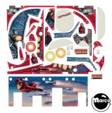 Playfield Plastics-IRON MAN (Stern) Plastic set