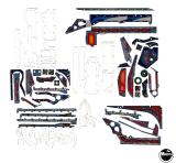 Playfield Plastics-TRANSFORMERS PRO (Stern) plastic set.