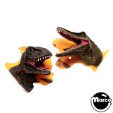 Molded Figures & Toys-JURASSIC PARK (Stern) Dinosaur Head Deluxe Slingshot Covers