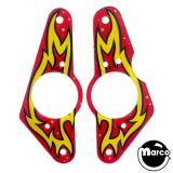 Playfield Plastics-KISS (Stern) slingshot plastics