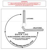 -Quick Loc decal Data East