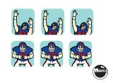 -MONDAY NIGHT FOOTBALL (DE) Drop target decal set