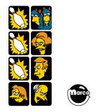 -SIMPSONS (Data East) Decal set